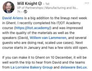 Feedback from Will Knight